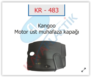 ENGINE UPPER PROTECTION COVER CLIO II-KNG II-DACIA LOGAN-SANDERO 1.5 DCI K9K 