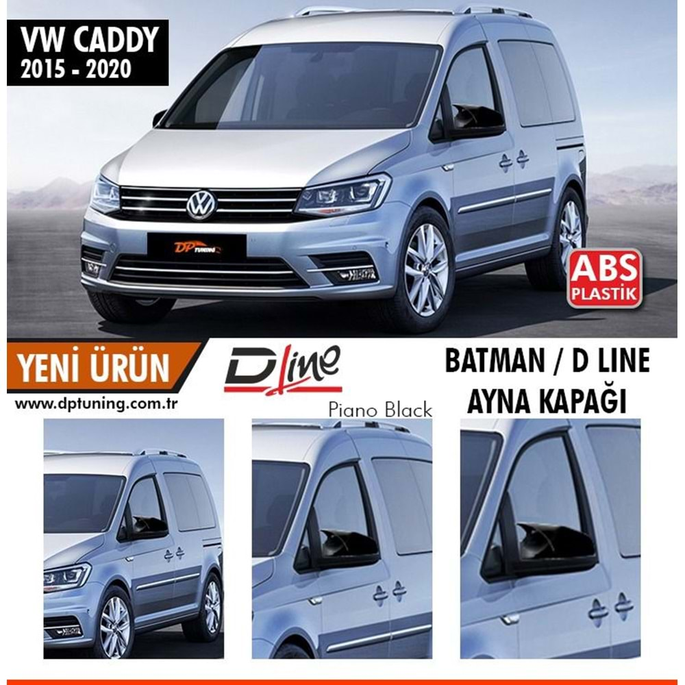 VW CADDY 15-20 BAT MIRROR COVER P.BLACK