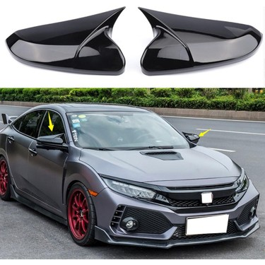HONDA CIVIC FC5/FK7 16-21 BAT MIRROR COVER P.BLACK