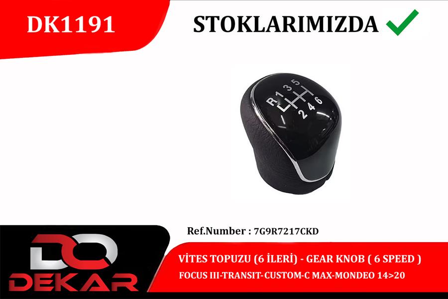 GEAR KNOB 6-FAST FOCUS III-TRANSIT-COSTUM-C MAX-MONDEO 14 20 