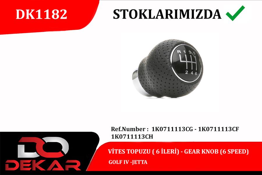 GEAR KNOB 6-SPEED GOLF IV -JETTA 
