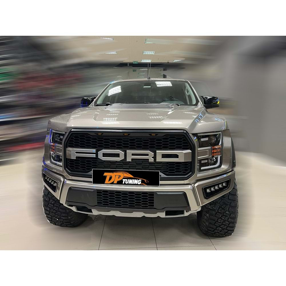 FORD RANGER 2016-2021 BATWING MIRROR COVER WITH TURBO INDICATOR P.BLACK
